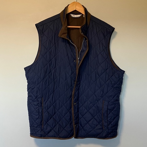 Peter Millar Essex Navy Blue Quilted Vest - Picture 3 of 14